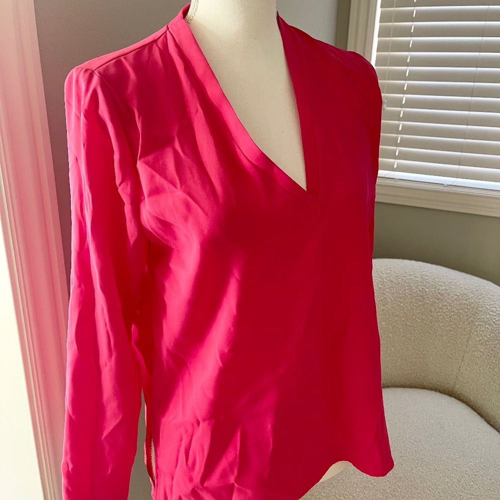 Zara summer blouse. Fuchsia pink